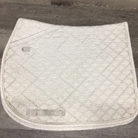 Quilt Jumper Saddle Pad, 1x piping *gc, clean, mnr stains, hair, pilly, puckered, cut tabs, marker
