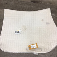 Quilt Jumper Saddle Pad *fair, clean, dingey, v. frayed torn binding, v. pilly clumpy under, cut tabs
