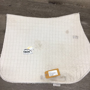 Quilt Jumper Saddle Pad *fair, clean, dingey, v. frayed torn binding, v. pilly clumpy under, cut tabs