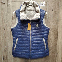 Puffy Vest, High Collar, zipper *xc, v.mnr stain?mark
