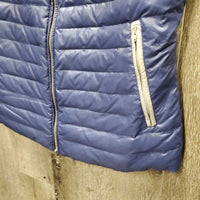 Puffy Vest, High Collar, zipper *xc, v.mnr stain?mark
