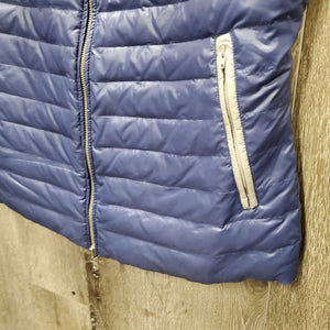 Puffy Vest, High Collar, zipper *xc, v.mnr stain?mark