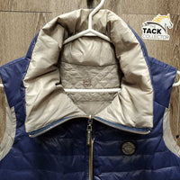 Puffy Vest, High Collar, zipper *xc, v.mnr stain?mark
