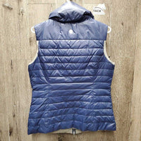 Puffy Vest, High Collar, zipper *xc, v.mnr stain?mark
