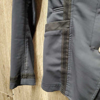 Show Jacket, zipper, buttons *vgc, mnr faded? & snag/thread, seam puckers
