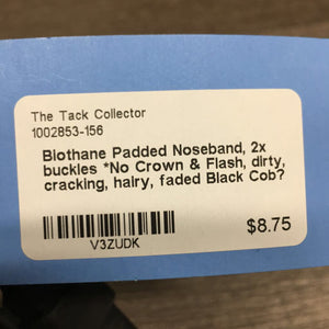 Biothane Padded Noseband, 2x buckles *No Crown & Flash, dirty, cracking, hairy, faded