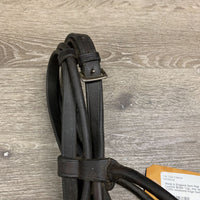 Soft Fine Rolled Leather Bridle *vgc, mnr residue, TORN noseband edge
