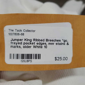 Ribbed Breeches *vgc, frayed pocket edges, mnr stains & marks, older
