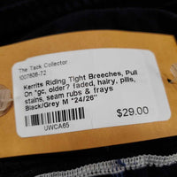 Riding Tight Breeches, Pull On *gc, older? faded, hairy, pills, stains, seam rubs & frays
