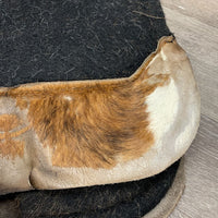 Wool Felt Western Pad, cowhide *fair, dirty, stained, hairy, smelly, torn guards, missing fur, clumpy
