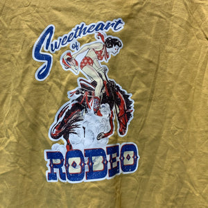 SS Crew Neck T Shirt "Sweetheart of the Rodeo" *like new