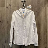 LS Show Shirt, attached snap collar *xc, seam puckers
