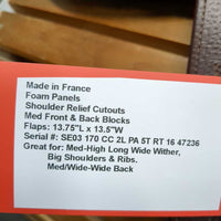 17 MW *5.5" CWD SE03 Close Contact, 2 Billet Guards, Red CWD Cover, Foam Panels, Shoulder Relief Cutouts, Med Front & Back Blocks, Flaps: 13.75"L x 13.5"W Serial #: SE03 170 CC 2L PA 5T RT 16 47236