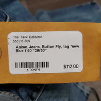 Jeans, Button Fly, tag *new
