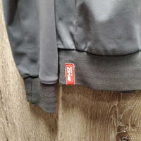 Windbreaker Jacket, zipper *vgc, seam puckers, zipper: missing tab & stuck, pilly cuffs
