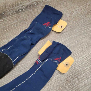 Pr Tall Thick Riding Socks *gc, pilly, rubbed, faded, snags