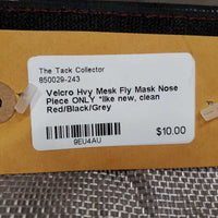 Velcro Hvy Mesk Fly Mask Nose Piece ONLY *like new, clean
