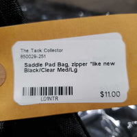 Saddle Pad Bag, zipper *like new
