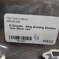 10 Beaded - Bling Braiding Elastics *new
