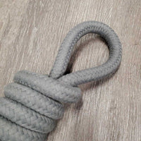 Short Thick - Stiff Nylon Lead Rope, small snap, rubber ends *like new
