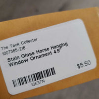 Stain Glass Horse Hanging Window Ornament
