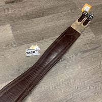 FS Padded Leather Girth, 1x els *gc/vgc, clean, rubs, stains, mnr scratches & cut, stiff
