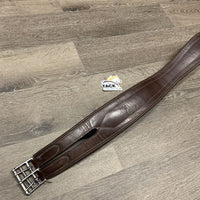 FS Padded Leather Girth, 1x els *gc/vgc, clean, rubs, stains, mnr scratches & cut, stiff
