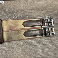 FS Padded Leather Girth, 1x els *gc/vgc, clean, rubs, stains, mnr scratches & cut, stiff
