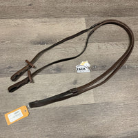 Pr Rubber Reins *fair/gc, thin/holey edges, stains, dry, clean, stiff, chewed
