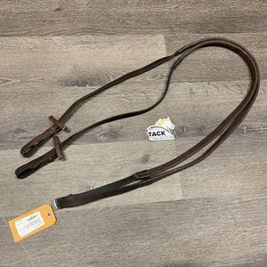 Pr Rubber Reins *fair/gc, thin/holey edges, stains, dry, clean, stiff, chewed