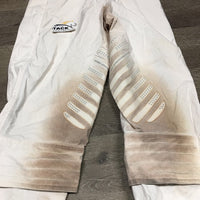 Rain Pants, zips, velcro *gc, v.stained, dingy
