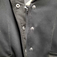 Heavy Show Jacket, zipper, snaps, micro suede collar *vgc, older, mnr marks?stain, dusty
