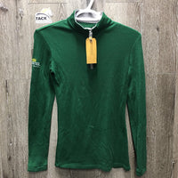 LS Shirt, 1/4 Zip Up *gc, older, repairs, hairy, older, rubs
