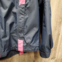 Fleece Lined Winter Jacket, detach hood, zipper *xc, older
