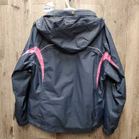 Fleece Lined Winter Jacket, detach hood, zipper *xc, older
