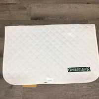 Quilt Baby Pad, embroidered "Greenhawk" *vgc, water stain
