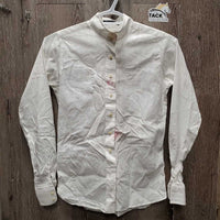 JUNIORS LS Show Shirt *gc, stains, crinkled, seam puckers, older, No Collars
