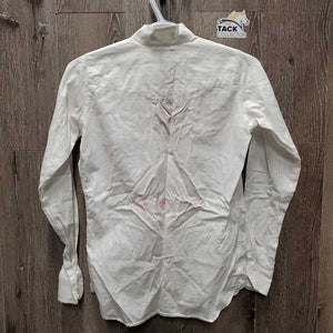 JUNIORS LS Show Shirt *gc, stains, crinkled, seam puckers, older, No Collars