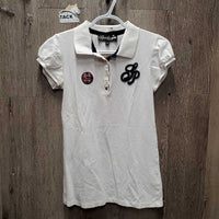 SS Polo Shirt, buttons *gc, crinkled, mnr dingy
