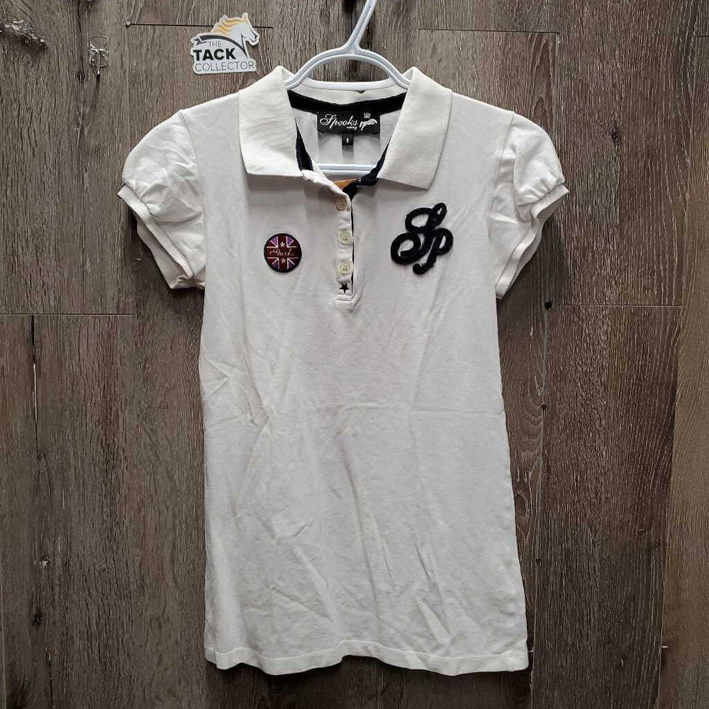 SS Polo Shirt, buttons *gc, crinkled, mnr dingy