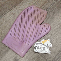 Thick Rubber Double Sided Pimple Grooming Mitt *gc, stains, dirty, rubs
