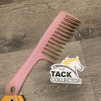 Thick Plastic Mane Comb, handle *gc, v.dirty, discolored
