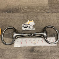 Thick Hvy Stainless Steel Eggbutt Bit *gc, clean, stains, scratches, older, residue
