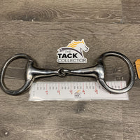 Thick Hvy Stainless Steel Eggbutt Bit *gc, clean, stains, scratches, older, residue
