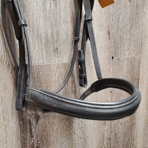 Magnetic Crown Bridle, Leather Rubber Lined Reins, Bling Browband *vgc, clean, dirt/residue, rubs, mnr threads