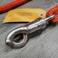 Stretchy Nylon Lead Rope *gc,/fair, chews, popped, rubs, frays, stains
