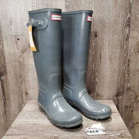 Pr Tall Rubber Boots *vgc, mnr dusty & inner stains
