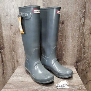 Pr Tall Rubber Boots *vgc, mnr dusty & inner stains