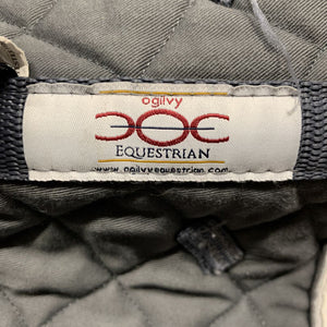 Quilt Dressage Saddle Pad, piping *vgc, mnr hair, stains, fading, pills, cut tabs