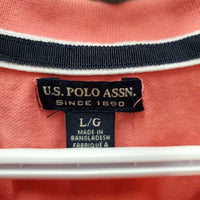 SS Polo Shirt, Buttons *gc, faded, puckered embroidery
